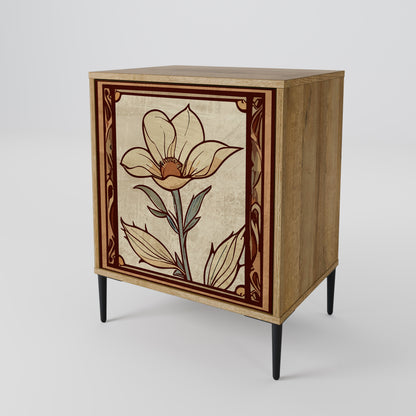 Credenza TIMELESS FLORA a 1 anta effetto rovere