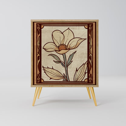 Credenza TIMELESS FLORA a 1 anta effetto rovere