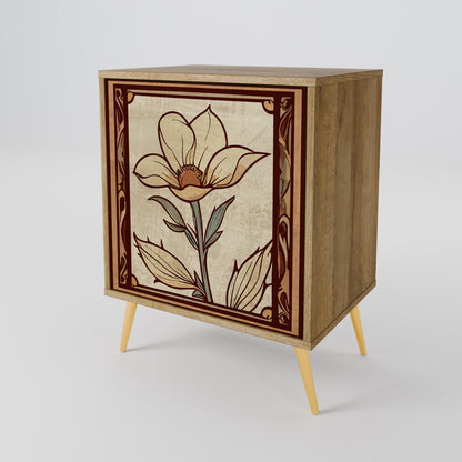 Credenza TIMELESS FLORA a 1 anta effetto rovere