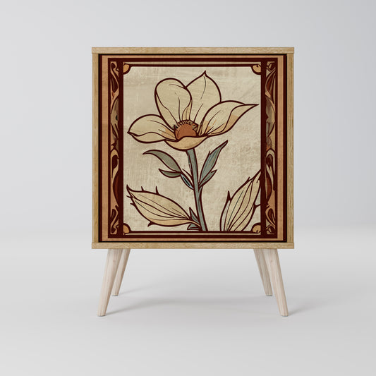 Credenza TIMELESS FLORA a 1 anta effetto rovere