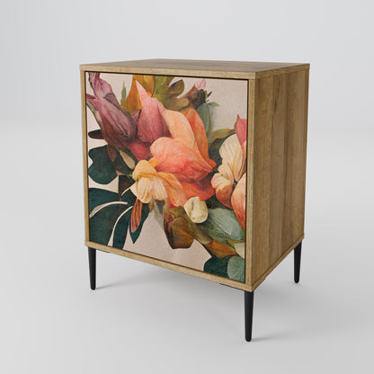 Credenza STYLISH BEAUTY a 1 anta effetto rovere