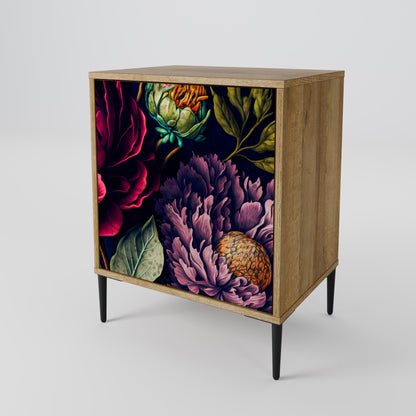 BLOOMING ELEGANCE 1-Door Sideboard in Oak Effect