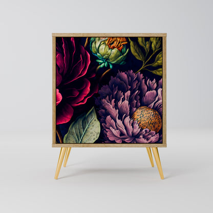 BLOOMING ELEGANCE 1-Door Sideboard in Oak Effect