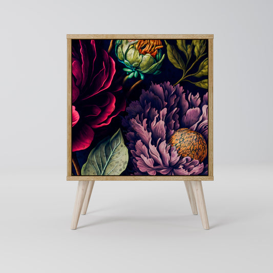 BLOOMING ELEGANCE 1-Door Sideboard in Oak Effect