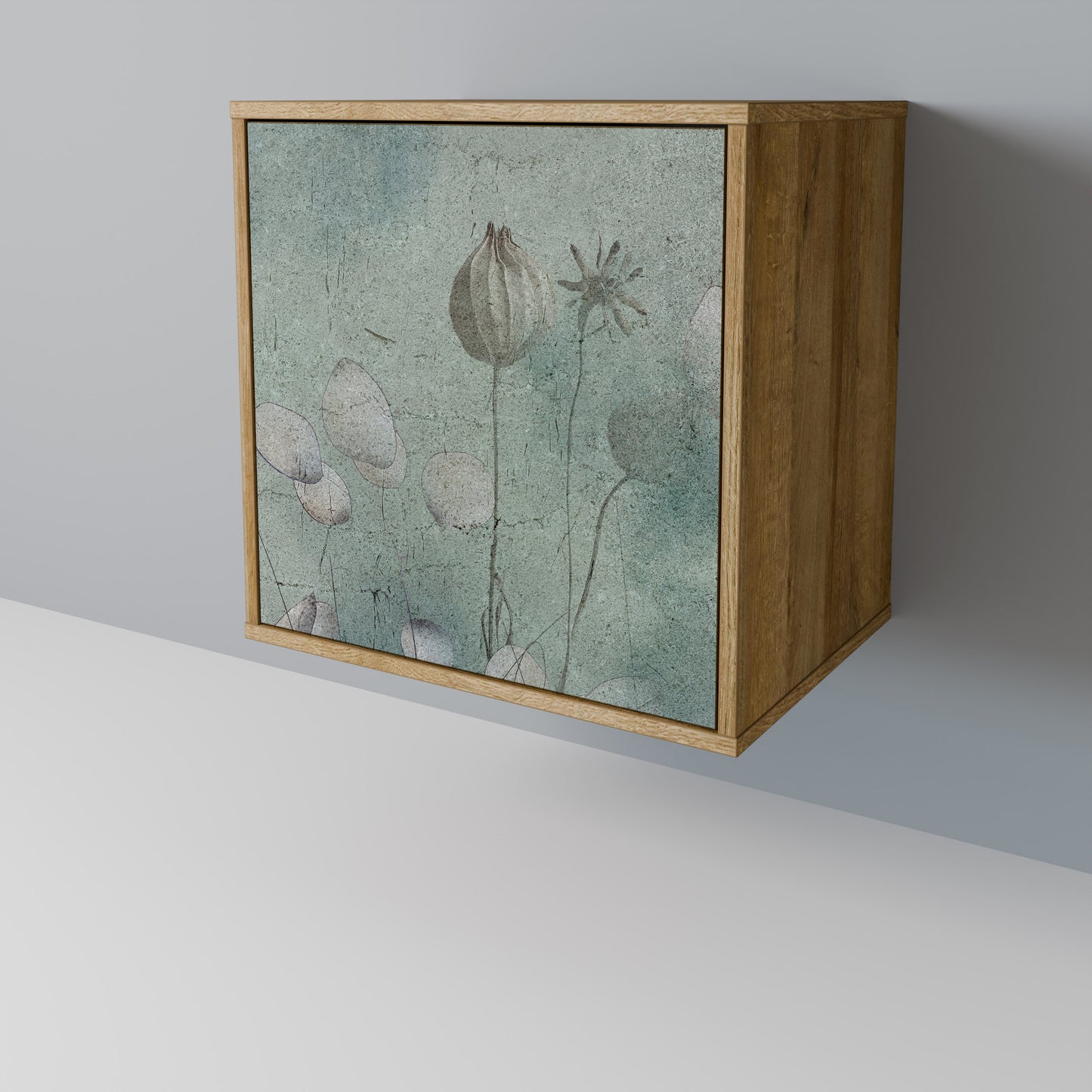 Credenza NIGHT LADY a 1 anta effetto rovere