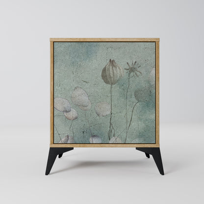 Credenza NIGHT LADY a 1 anta effetto rovere