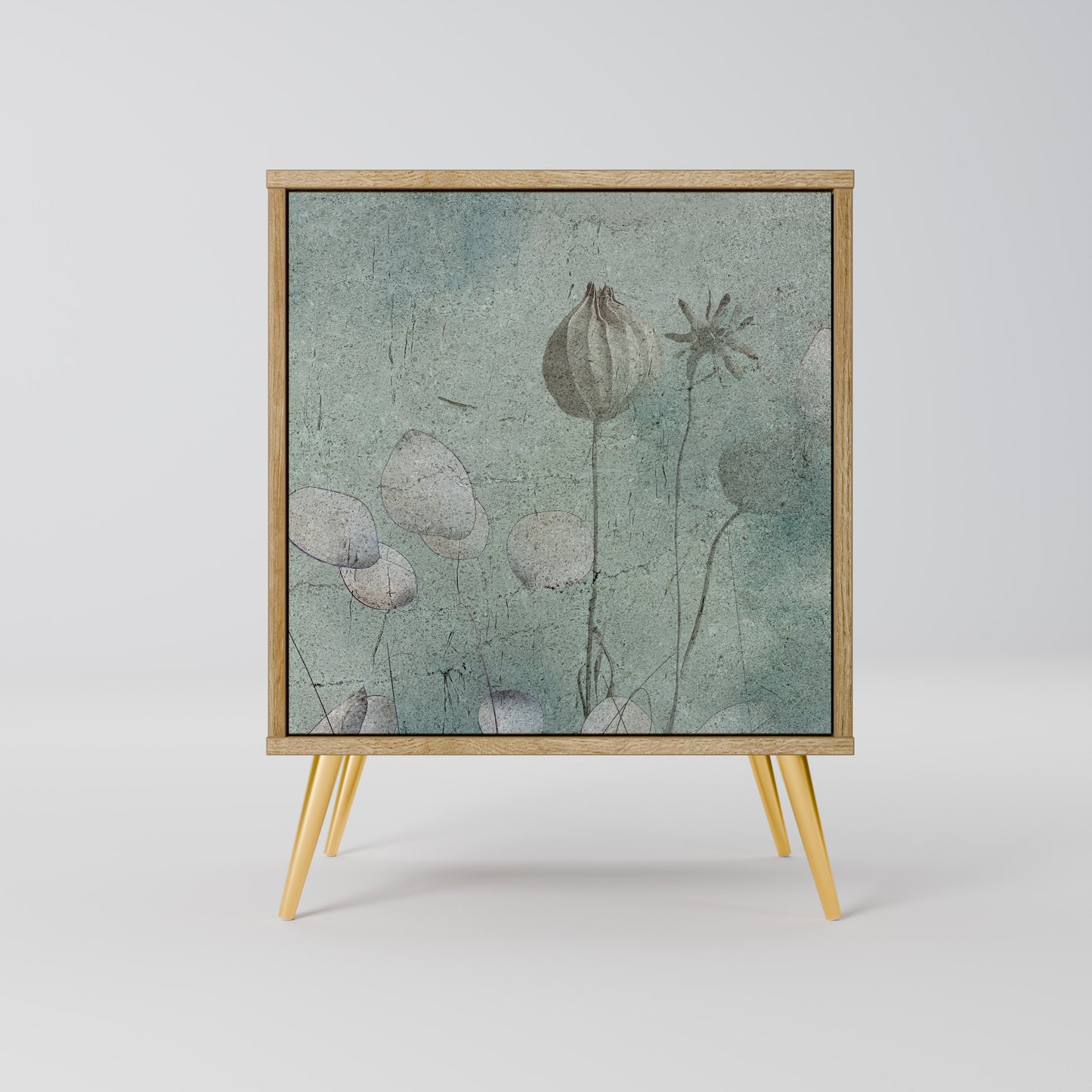 Credenza NIGHT LADY a 1 anta effetto rovere