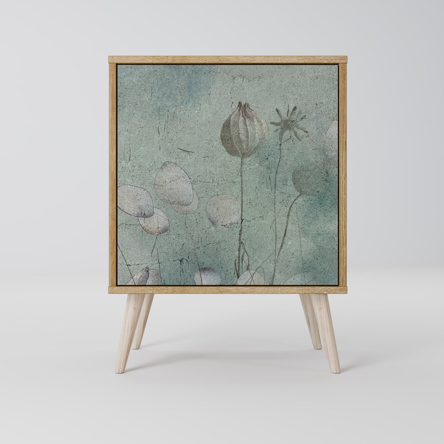 Credenza NIGHT LADY a 1 anta effetto rovere