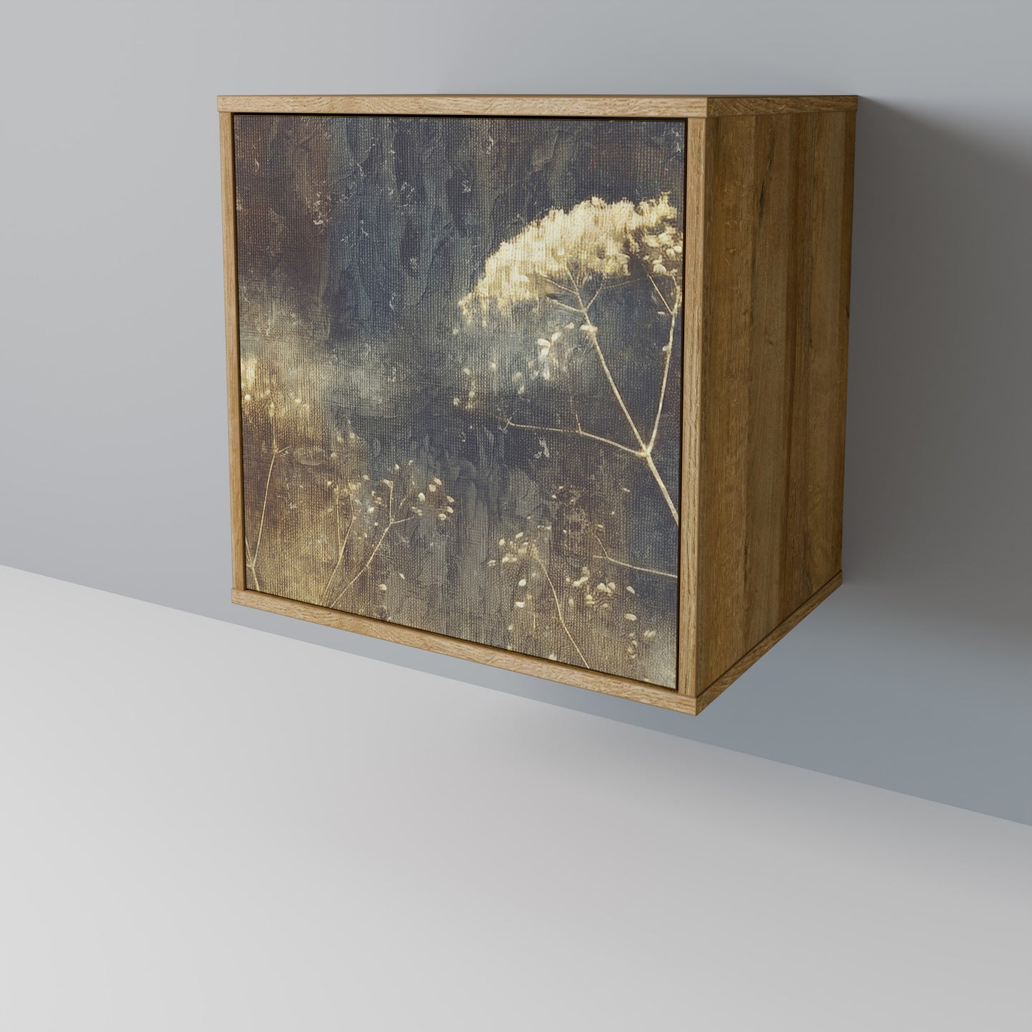 GENTLE POWER 1-Door Sideboard in Oak Effect