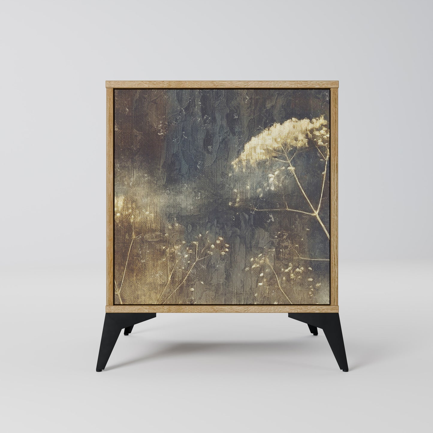 GENTLE POWER 1-Door Sideboard in Oak Effect