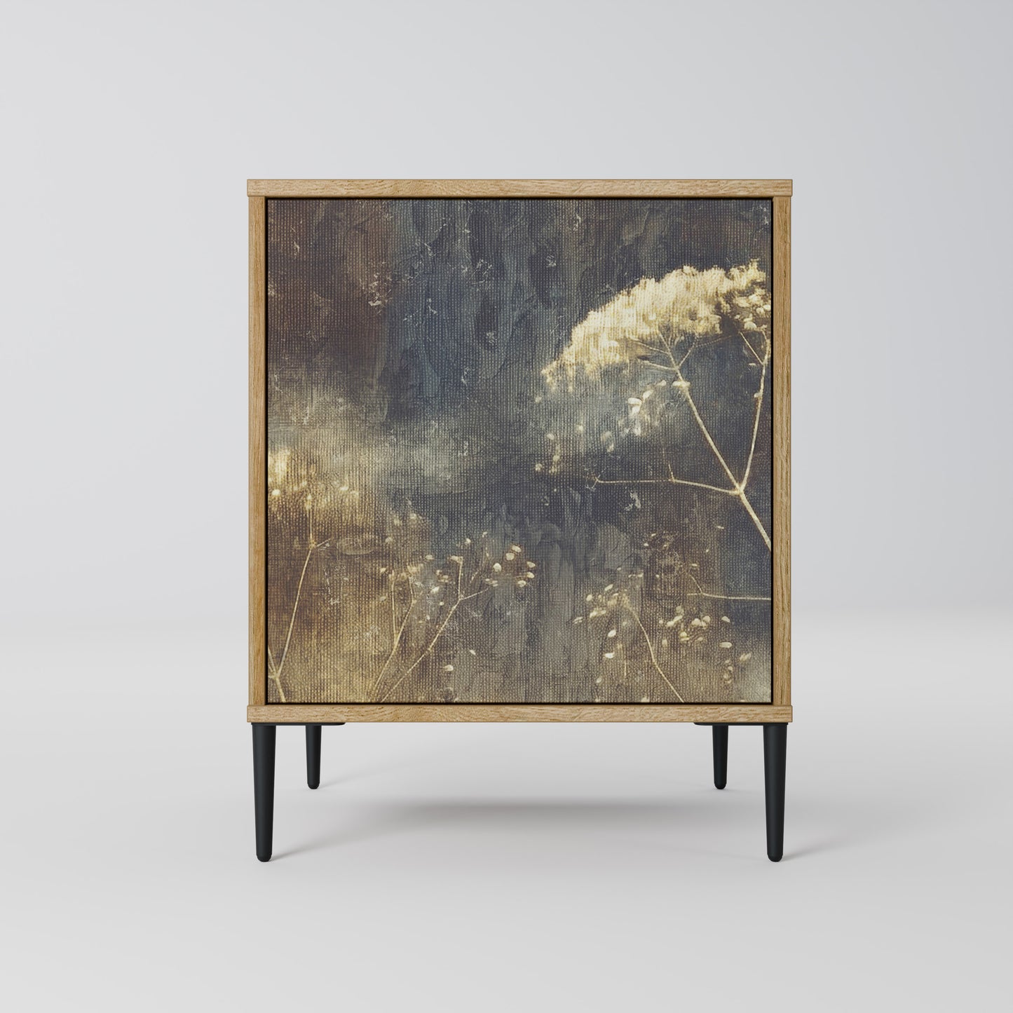 GENTLE POWER 1-Door Sideboard in Oak Effect