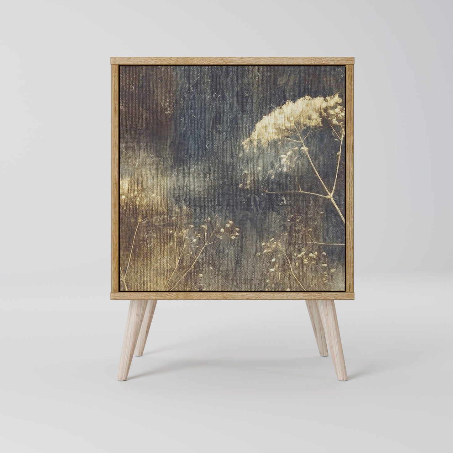 GENTLE POWER 1-Door Sideboard in Oak Effect