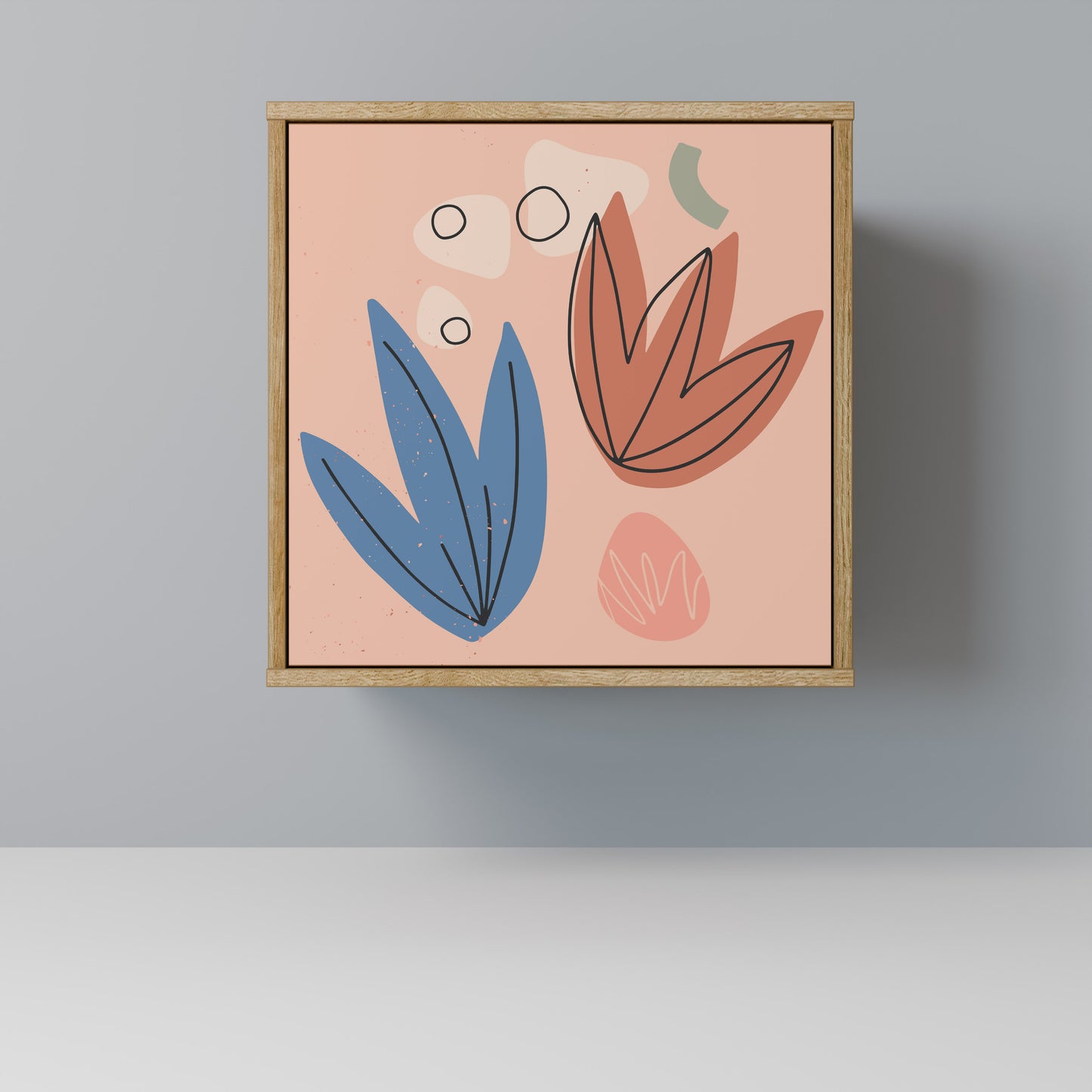 PASTEL DESTINY 1-Door Sideboard in Oak Effect