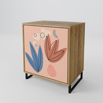 PASTEL DESTINY 1-Door Sideboard in Oak Effect
