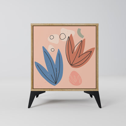 PASTEL DESTINY 1-Door Sideboard in Oak Effect
