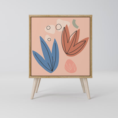 PASTEL DESTINY 1-Door Sideboard in Oak Effect