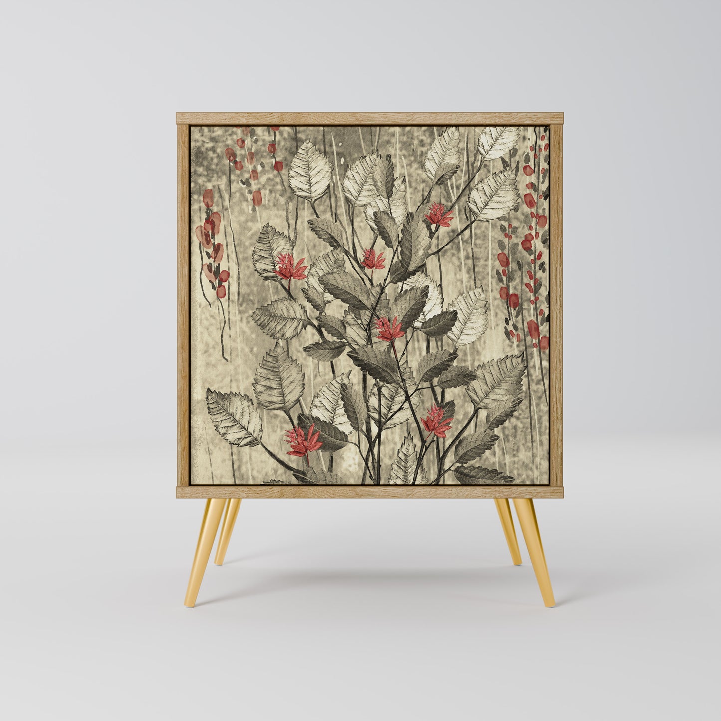 HERBAL GRACE Madia a 1 anta effetto rovere