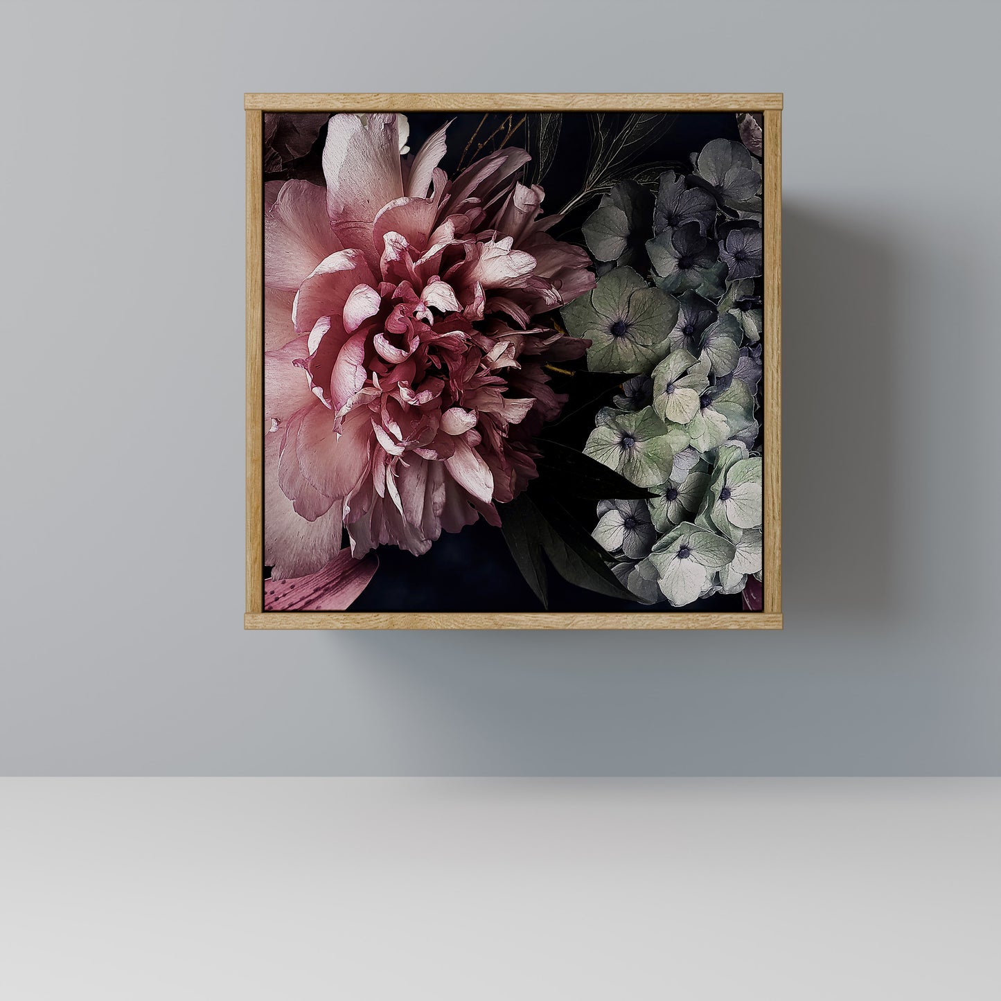 Credenza PURE BLOSSOM a 1 anta effetto rovere