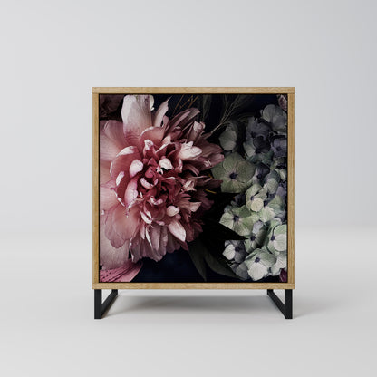 Credenza PURE BLOSSOM a 1 anta effetto rovere
