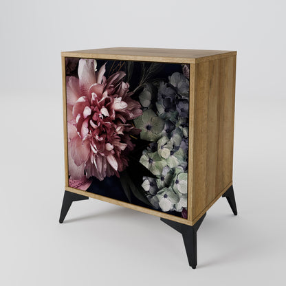 Credenza PURE BLOSSOM a 1 anta effetto rovere