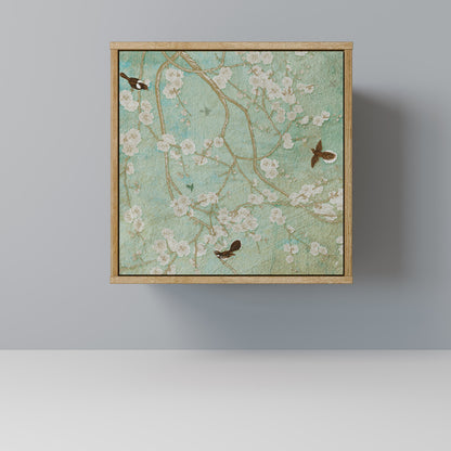 Credenza BLOOMING CHARM a 1 anta effetto rovere