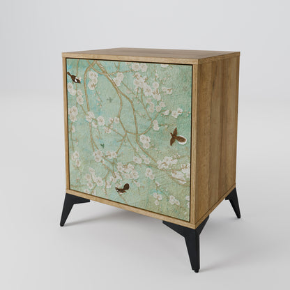 Credenza BLOOMING CHARM a 1 anta effetto rovere