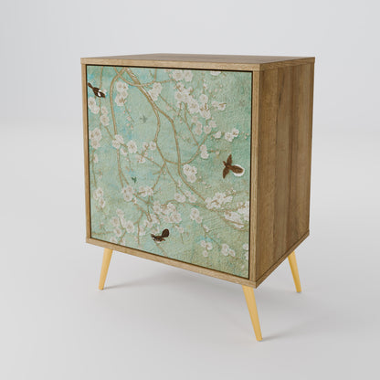 Credenza BLOOMING CHARM a 1 anta effetto rovere
