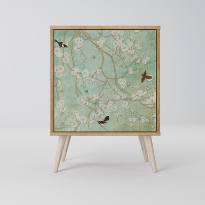 Credenza BLOOMING CHARM a 1 anta effetto rovere