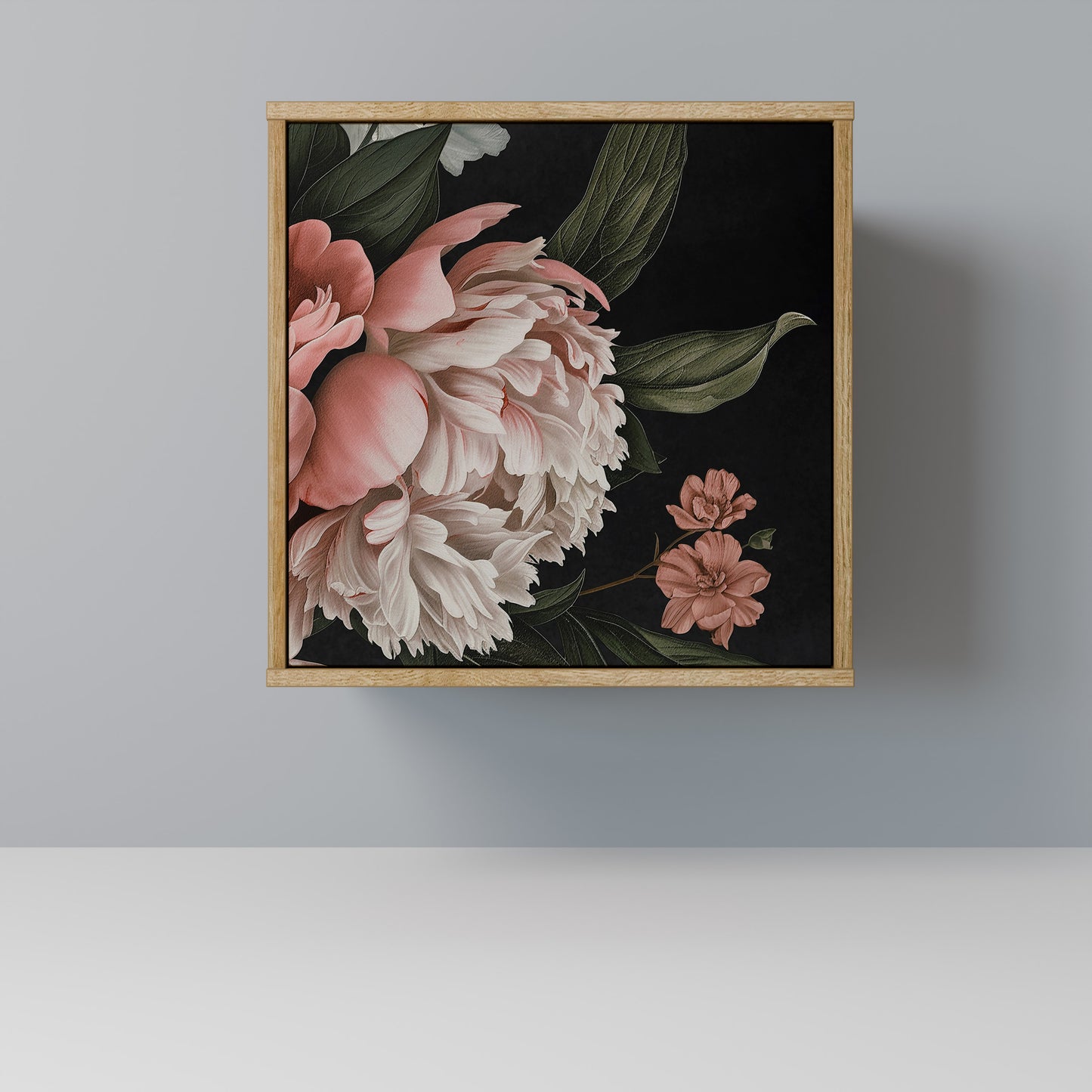 LUSH ELEGANCE 1-Door Sideboard in Oak Effect