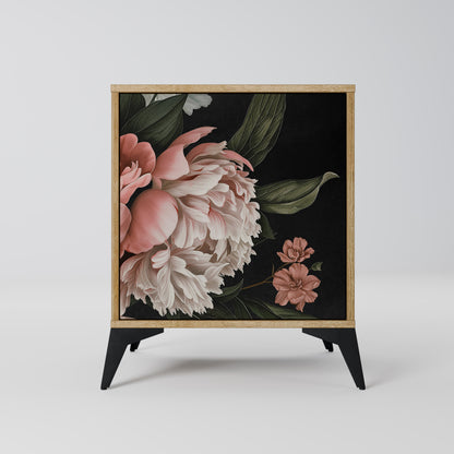 LUSH ELEGANCE 1-Door Sideboard in Oak Effect