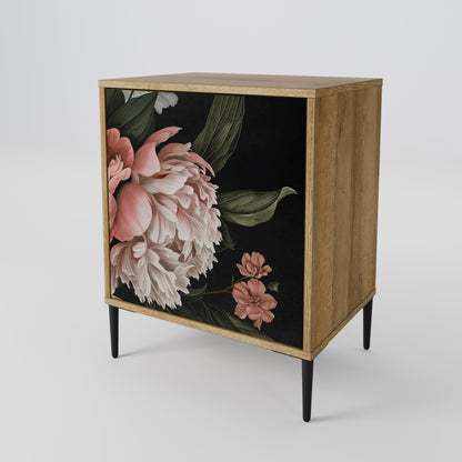 LUSH ELEGANCE 1-Door Sideboard in Oak Effect