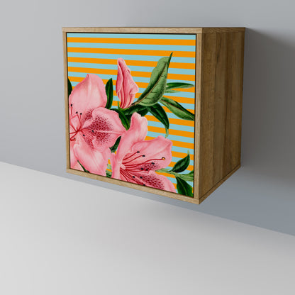 FRAGILE BEAUTY 1-Door Sideboard in Oak Effect