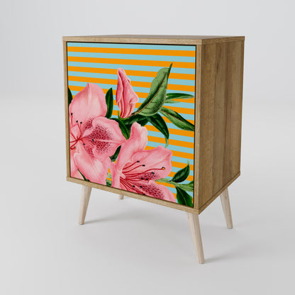 FRAGILE BEAUTY 1-Door Sideboard in Oak Effect