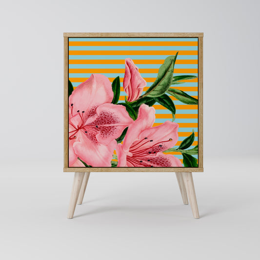 FRAGILE BEAUTY 1-Door Sideboard in Oak Effect