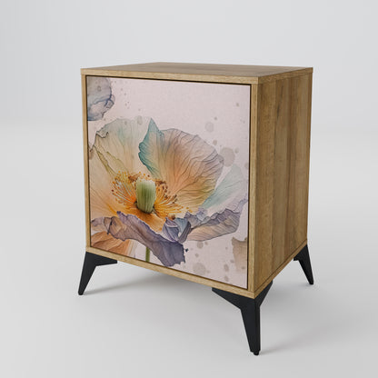 Credenza SOFTEN POPPY a 1 anta effetto rovere