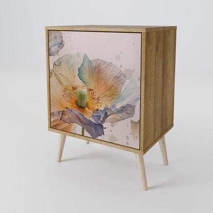 Credenza SOFTEN POPPY a 1 anta effetto rovere