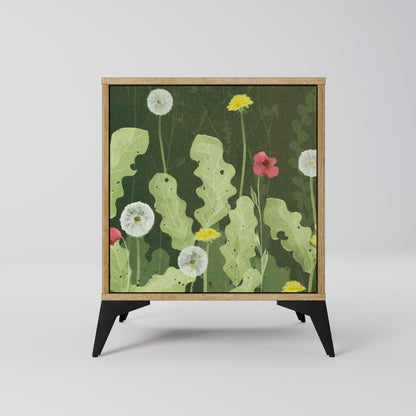 DANDELION AMUSE 1-Door Sideboard in Oak Effect