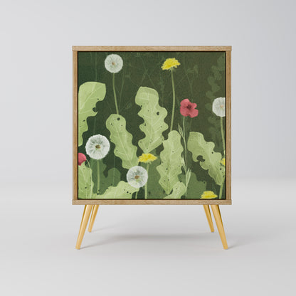 DANDELION AMUSE 1-Door Sideboard in Oak Effect