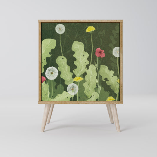DANDELION AMUSE 1-Door Sideboard in Oak Effect