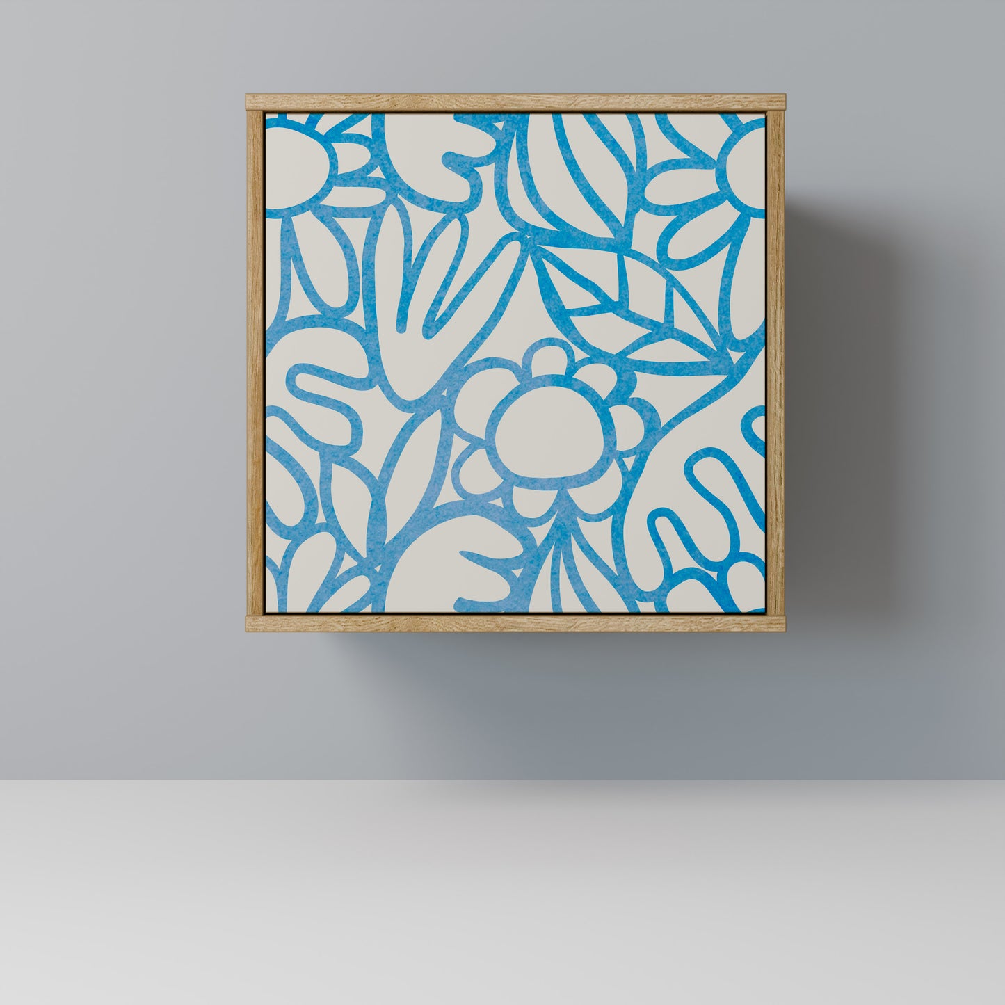 BLOOMY MORNING Madia a 1 anta effetto rovere