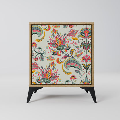 ORGANIC FOLKLORE Madia a 1 anta effetto rovere