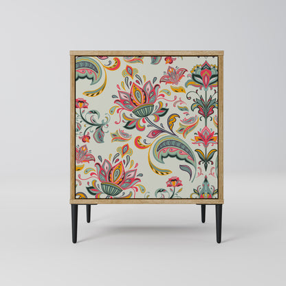 ORGANIC FOLKLORE Madia a 1 anta effetto rovere