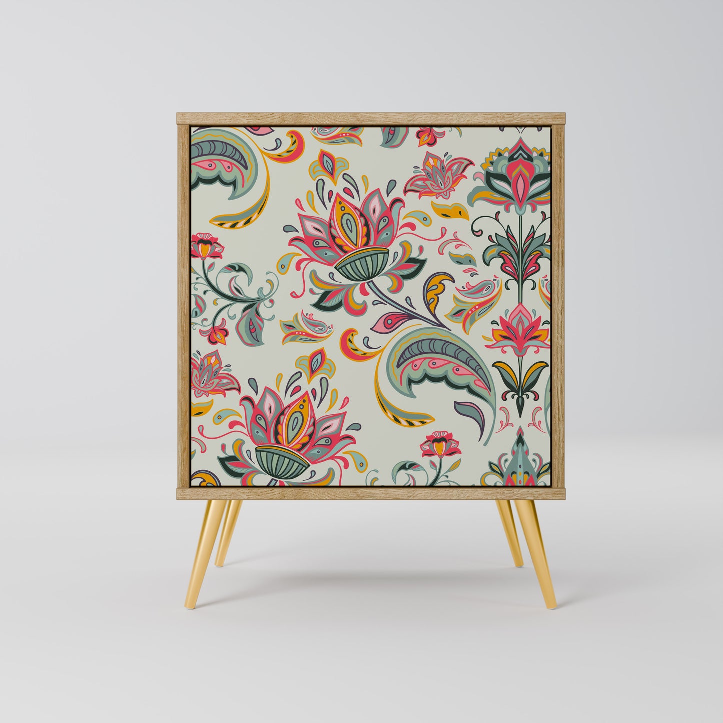 ORGANIC FOLKLORE Madia a 1 anta effetto rovere