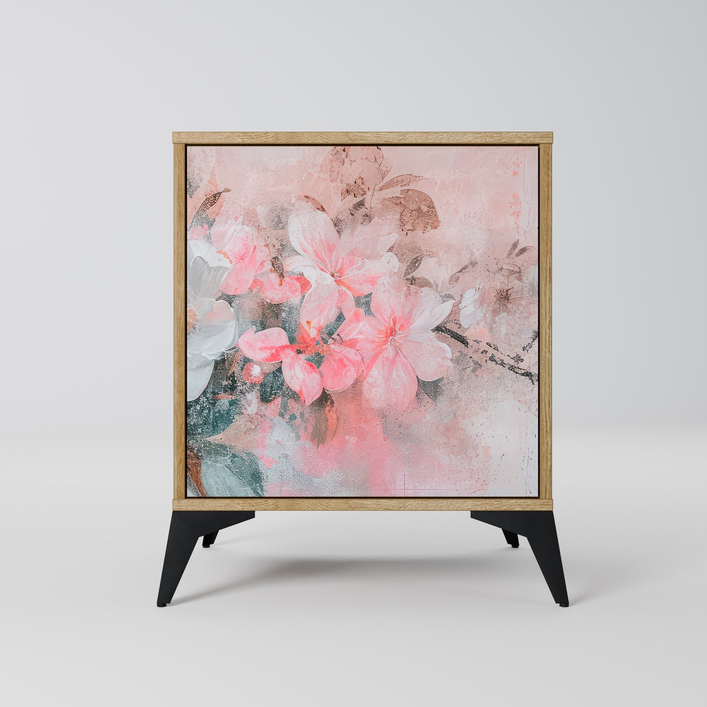 CHERRY BLOSSOM 1-Door Sideboard in Oak Effect