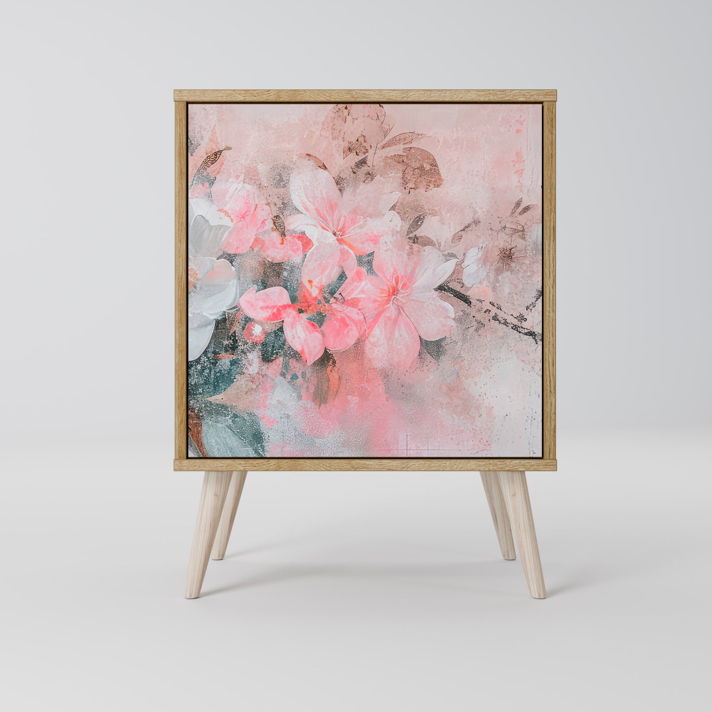 CHERRY BLOSSOM 1-Door Sideboard in Oak Effect