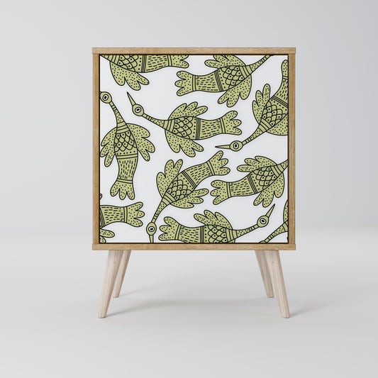 Credenza SEEDLING SONGBIRD a 1 anta effetto rovere