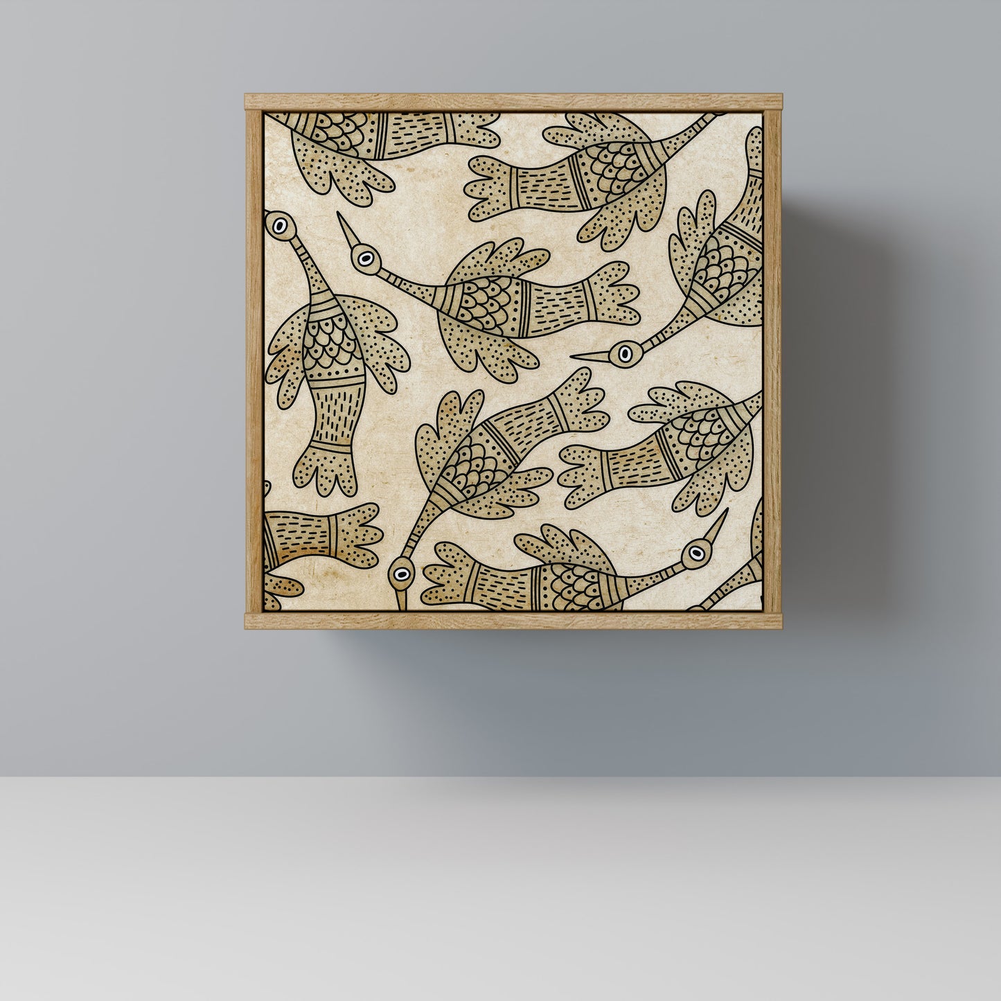 ALMONDINE SONGBIRD Madia a 1 anta effetto rovere