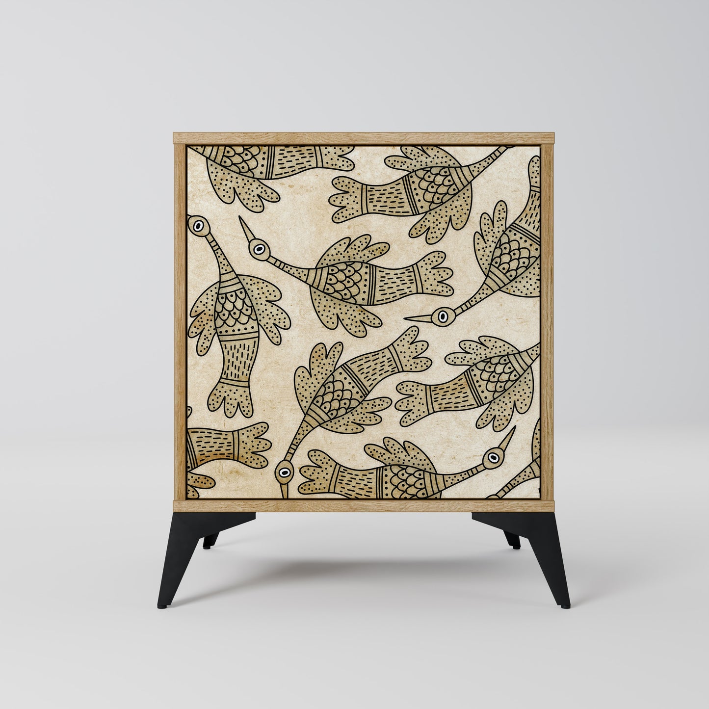 ALMONDINE SONGBIRD Madia a 1 anta effetto rovere