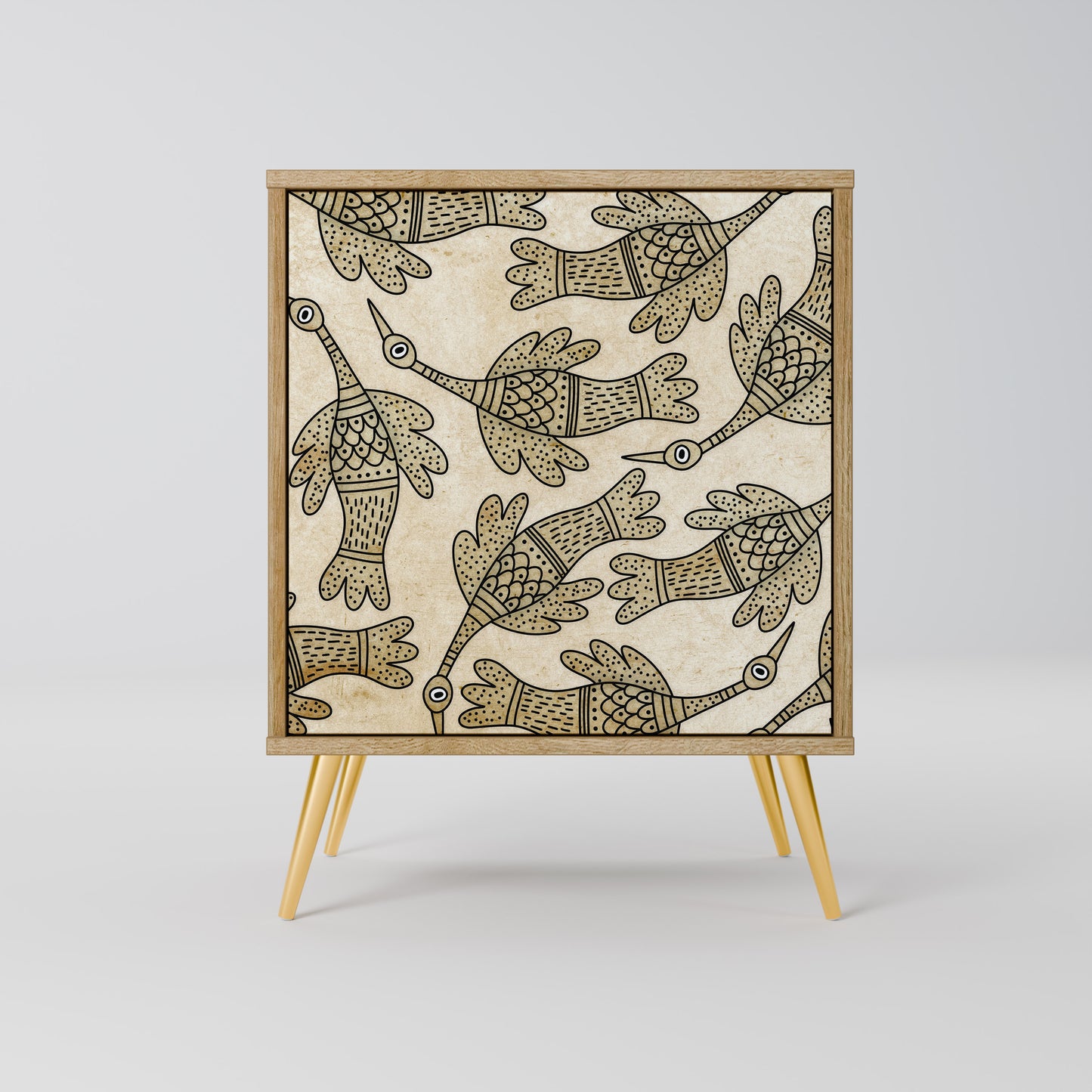 ALMONDINE SONGBIRD Madia a 1 anta effetto rovere