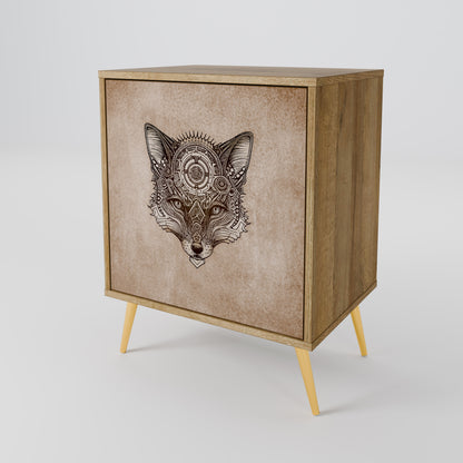 STEAMPUNK CLAN Madia a 1 anta effetto rovere